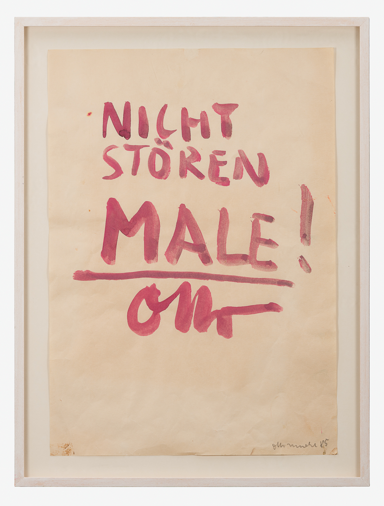 Nichtstören, male